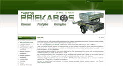 Desktop Screenshot of priekabostau.lt
